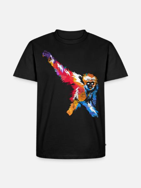 Gibbon gift - Men's Premium Organic T-Shirt - black