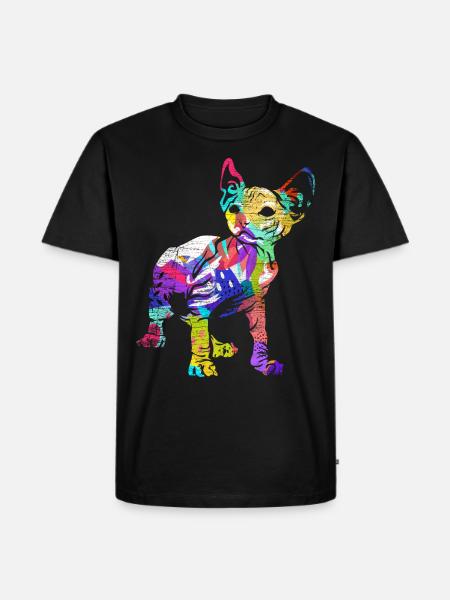 Cadeau Sphynx - T-shirt Premium bio Homme - noir