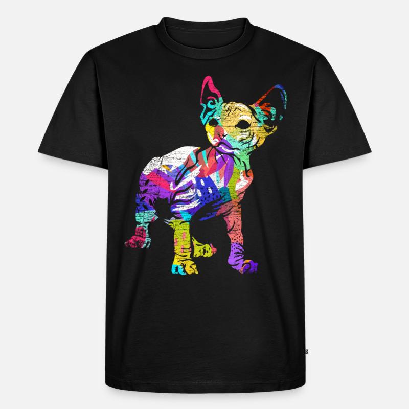 Sphynx Geschenk - Männer Premium Bio T-Shirt - Schwarz