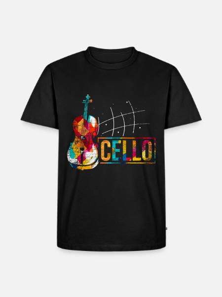 Cello Gift - Men's Premium Organic T-Shirt - black