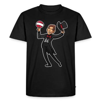 Sebastian Kurz - Men's Premium Organic T-Shirt - black - Front - Nico (187cm)