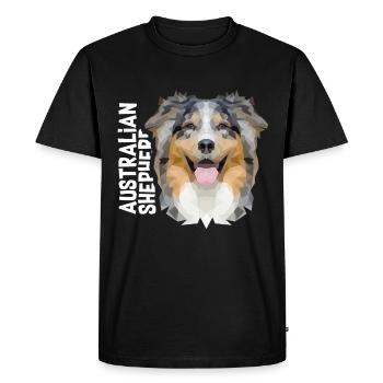 Australian Shepherd - T-shirt Premium bio Homme - noir - Devant - Nico (187cm)