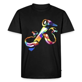 audiologist - Men's Premium Organic T-Shirt - black - Front - Nico (187cm)