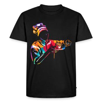 Confectioner gift - Men's Premium Organic T-Shirt - black - Front - Nico (187cm)