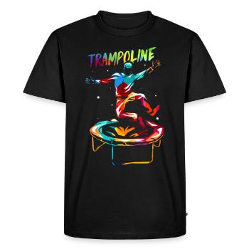 Trampoline - T-shirt Premium bio Homme - noir - Devant - Nico (187cm)