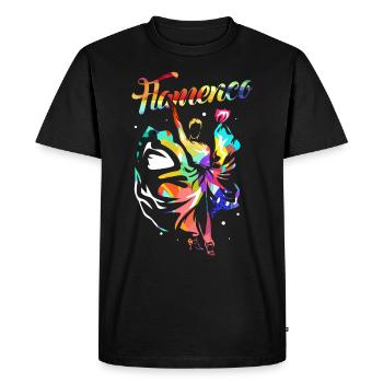 Flamenco Cadeau - T-shirt Premium bio Homme - noir - Devant - Nico (187cm)