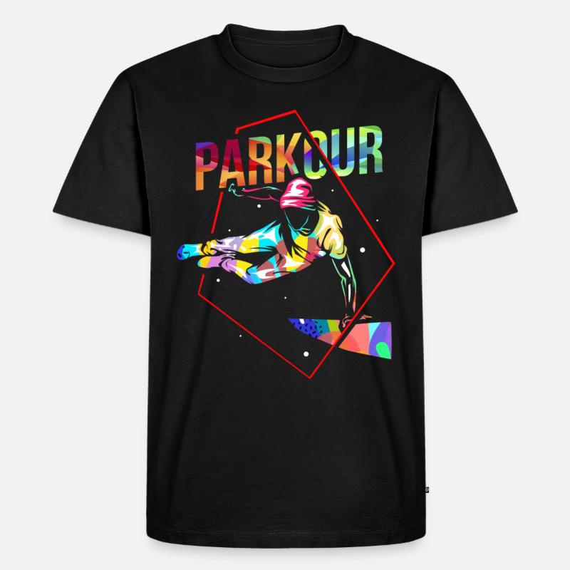 Parkour Geschenk - Männer Premium Bio T-Shirt - Schwarz