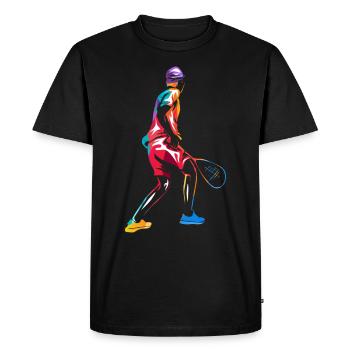 Squash - T-shirt Premium bio Homme - noir - Devant - Nico (187cm)