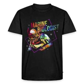Cadeau de biologie marine - T-shirt Premium bio Homme - noir - Devant - Nico (187cm)