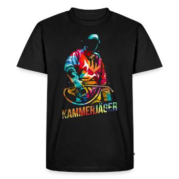 Kammerjäger Work Gift - Men's Premium Organic T-Shirt - black - Front - Nico (187cm)