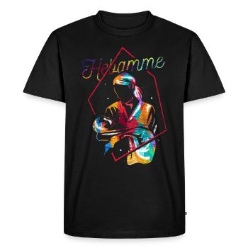 Cadeau sage-femme - T-shirt Premium bio Homme - noir - Devant - Nico (187cm)