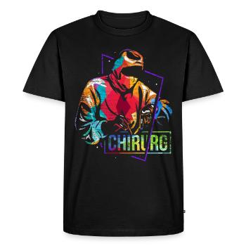 Neurochirurgien Docteur Cadeau - T-shirt Premium bio Homme - noir - Devant - Nico (187cm)