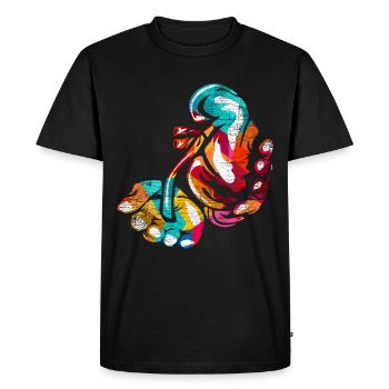 Urologist Gift - Men's Premium Organic T-Shirt - black - Front - Nico (187cm)