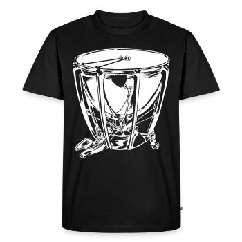 Kettledrum gift - Men's Premium Organic T-Shirt - black - Front - Nico (187cm)