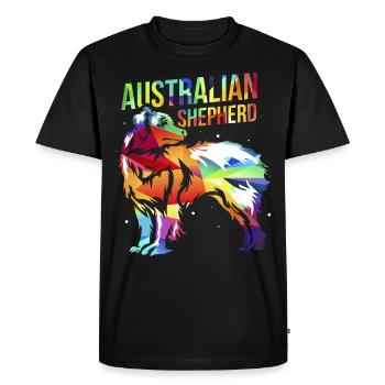 Australian Shepherd - T-shirt Premium bio Homme - noir - Devant - Nico (187cm)