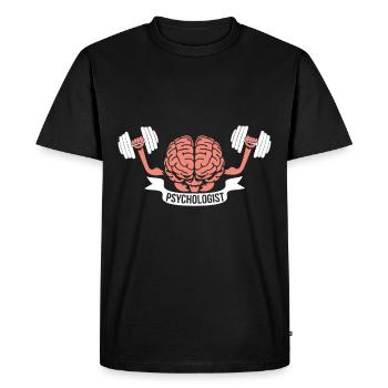 Cadeau psychologue - T-shirt Premium bio Homme - noir - Devant - Nico (187cm)