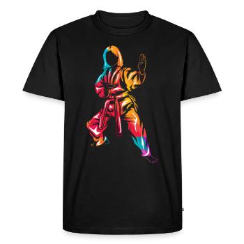 Hapkido - T-shirt Premium bio Homme - noir - Devant - Nico (187cm)