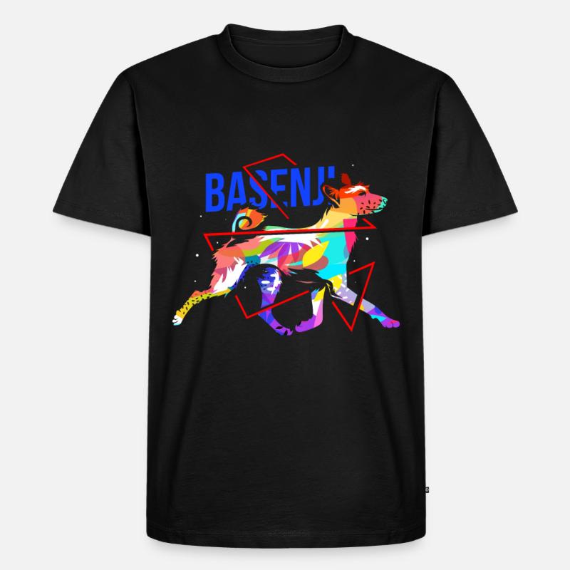 Basenji Geschenk - Männer Premium Bio T-Shirt - Schwarz