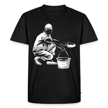 pisciculteur - T-shirt Premium bio Homme - noir - Devant - Nico (187cm)