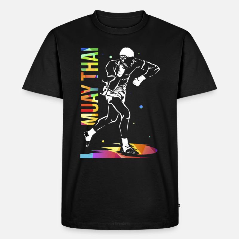 Muay Thai Geschenk - Männer Premium Bio T-Shirt - Schwarz