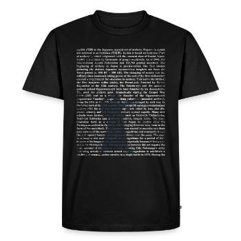 Kyudo gift - Men's Premium Organic T-Shirt - black - Front - Nico (187cm)