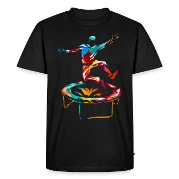Trampoline - T-shirt Premium bio Homme - noir - Devant - Nico (187cm)