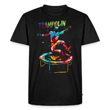 Trampoline Cadeau - T-shirt Premium bio Homme - noir - Devant - Nico (187cm)