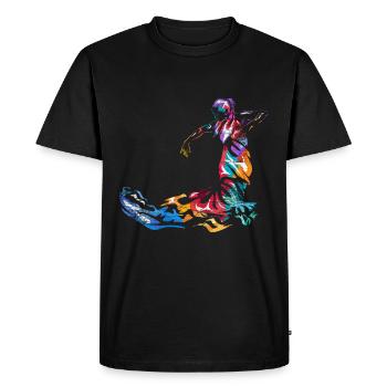 Cadeau flamenco - T-shirt Premium bio Homme - noir - Devant - Nico (187cm)