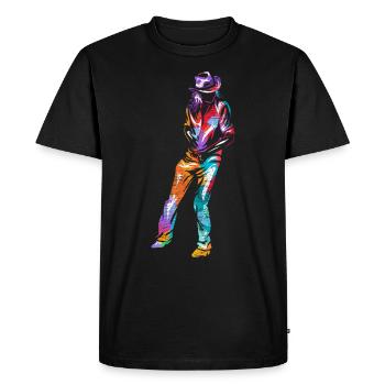 Danse en ligne - T-shirt Premium bio Homme - noir - Devant - Nico (187cm)