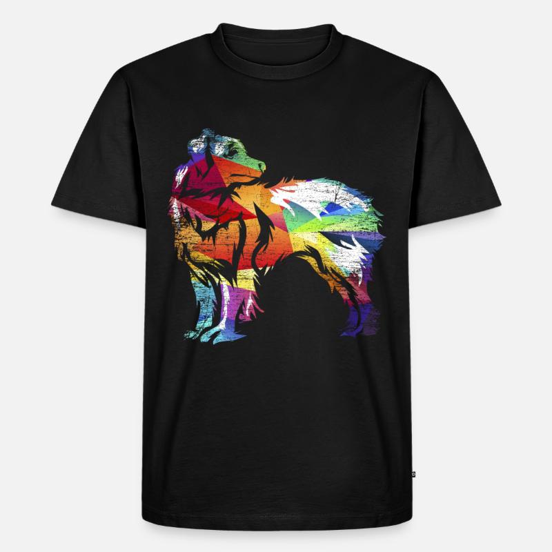 Australian Shepherd - Männer Premium Bio T-Shirt - Schwarz