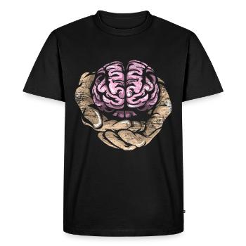 Cadeau psychologue - T-shirt Premium bio Homme - noir - Devant - Nico (187cm)