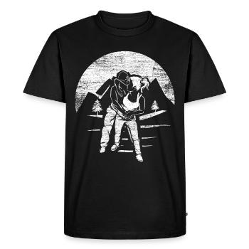Cadeau krav maga - T-shirt Premium bio Homme - noir - Devant - Nico (187cm)