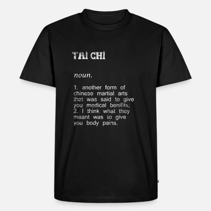 Tai Chi Geschenk - Männer Premium Bio T-Shirt - Schwarz