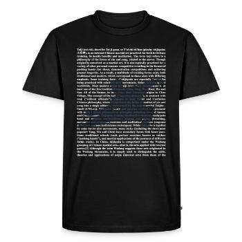 Tai chi - Men's Premium Organic T-Shirt - black - Front - Nico (187cm)