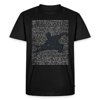 Tai Chi gift - Men's Premium Organic T-Shirt - black - Front - Nico (187cm)