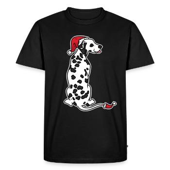dalmatien - T-shirt Premium bio Homme - noir - Devant - Nico (187cm)