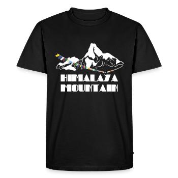 Himalayan gift - Men's Premium Organic T-Shirt - black - Front - Nico (187cm)