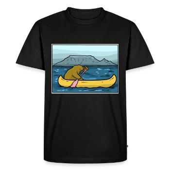 mesa - T-shirt Premium bio Homme - noir - Devant - Nico (187cm)