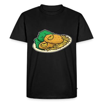 Wiener schnitzel - T-shirt Premium bio Homme - noir - Devant - Nico (187cm)