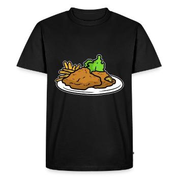 Wiener schnitzel - T-shirt Premium bio Homme - noir - Devant - Nico (187cm)