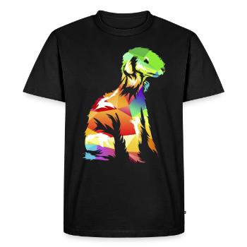 Bedlington Terrier - Men's Premium Organic T-Shirt - black - Front - Nico (187cm)