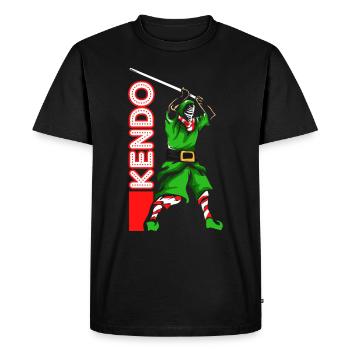 Kendo cadeau de Noël - T-shirt Premium bio Homme - noir - Devant - Nico (187cm)