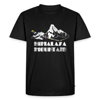 Himalaya Gift - Men's Premium Organic T-Shirt - black - Front - Nico (187cm)