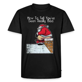 Ramonage cheminée cadeau de noel - T-shirt Premium bio Homme - noir - Devant - Nico (187cm)