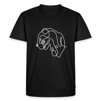 Cadeau de tigre - T-shirt Premium bio Homme - noir - Devant - Nico (187cm)