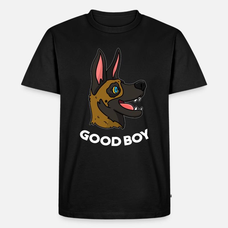 Malinois Hund - Männer Premium Bio T-Shirt - Schwarz