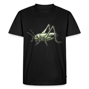 grasshopper - Men's Premium Organic T-Shirt - black - Front - Nico (187cm)