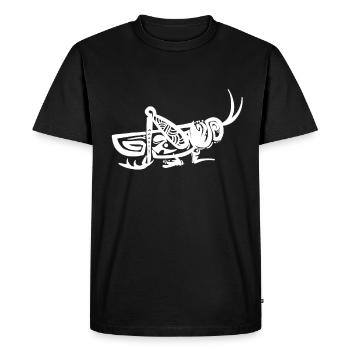 grasshopper - Men's Premium Organic T-Shirt - black - Front - Nico (187cm)