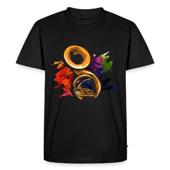 Cadeau tuba sousaphone - T-shirt Premium bio Homme - noir - Devant - Nico (187cm)