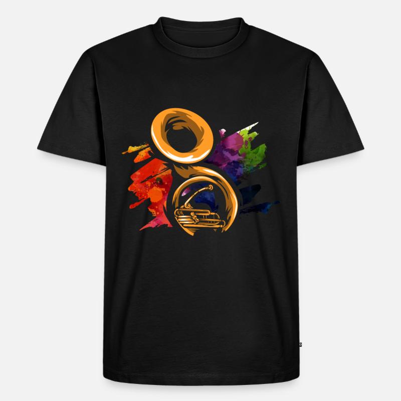 Sousaphon Tuba Geschenk - Männer Premium Bio T-Shirt - Schwarz